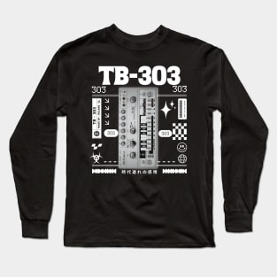 TB 303 - The Acid box (White) Long Sleeve T-Shirt